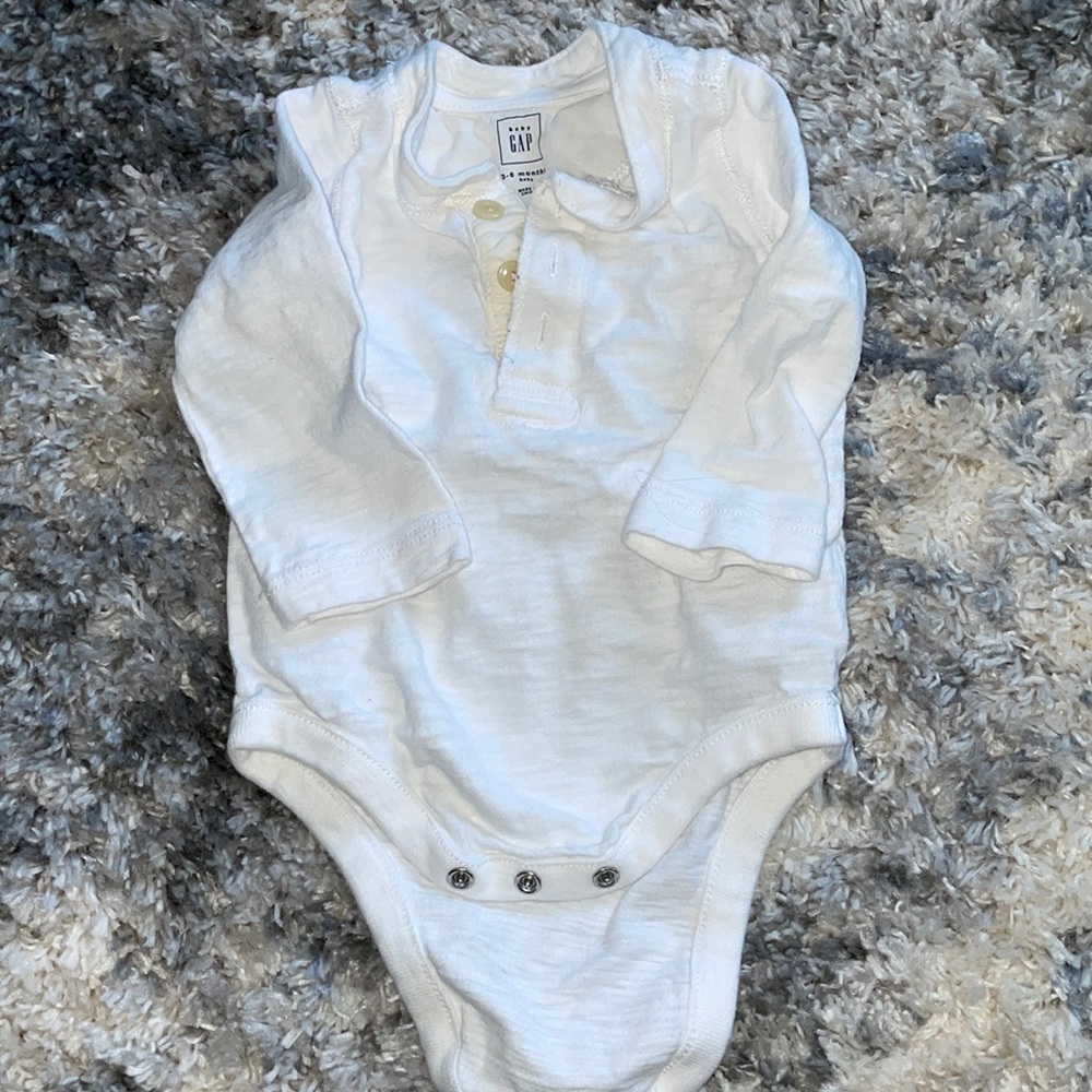 White Henley onsie